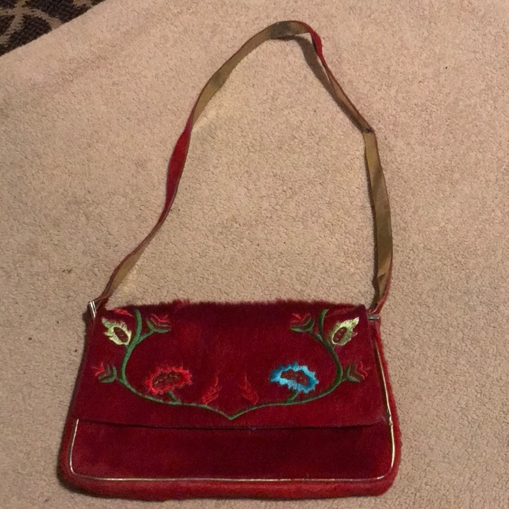 Francesco Biastia red shoulder bag